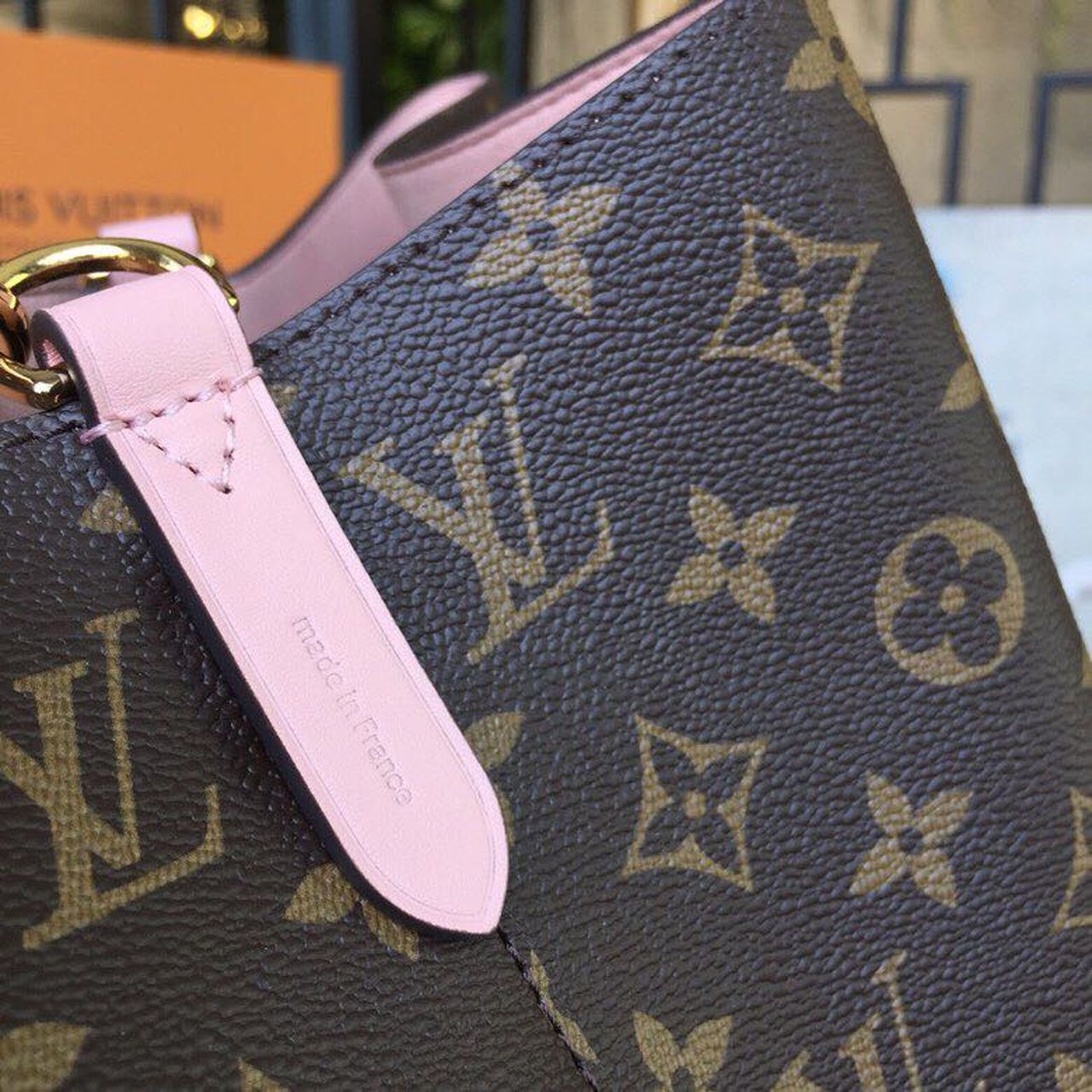 Top Quality NeoNoe MM Bucket Bag Monogram Canvas Rose Poudre Pink For Women, WoBags, Shoulder Bags 10.2in/26cm Top Quality M44022