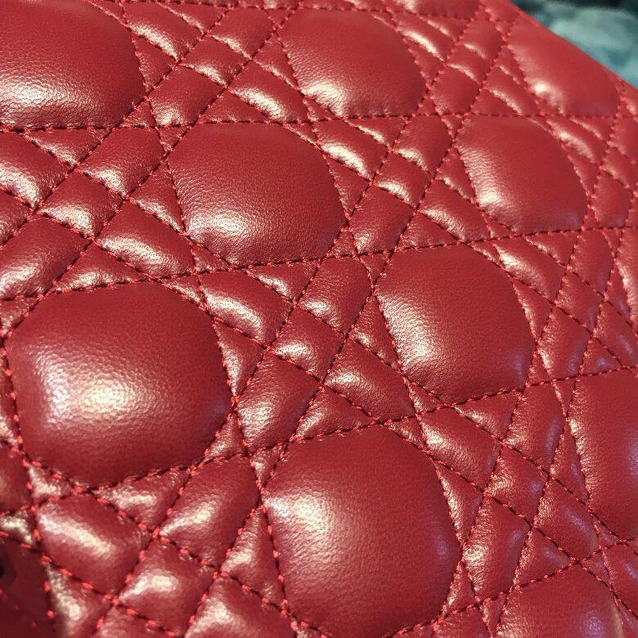 Top Quality Small Lady My ABCBag Cherry Red Cannage  For Women 20cm/8in CD