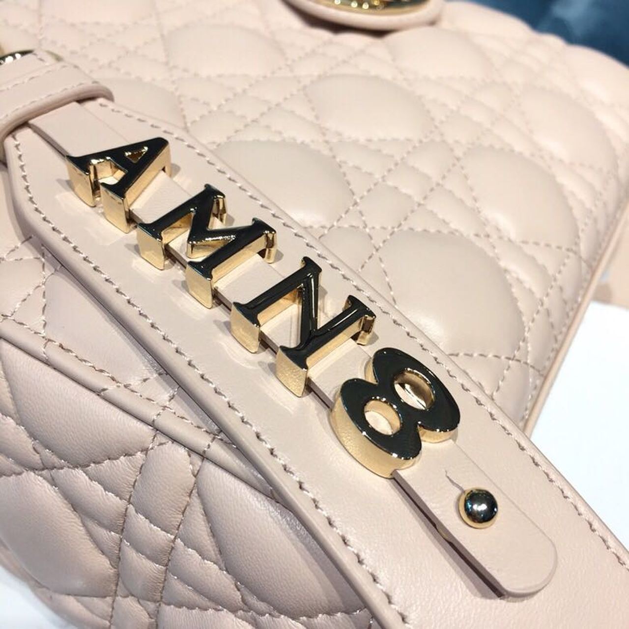 Top Quality Small Lady My ABCBag Powder Pink Cannage For Women 20cm/8in CD