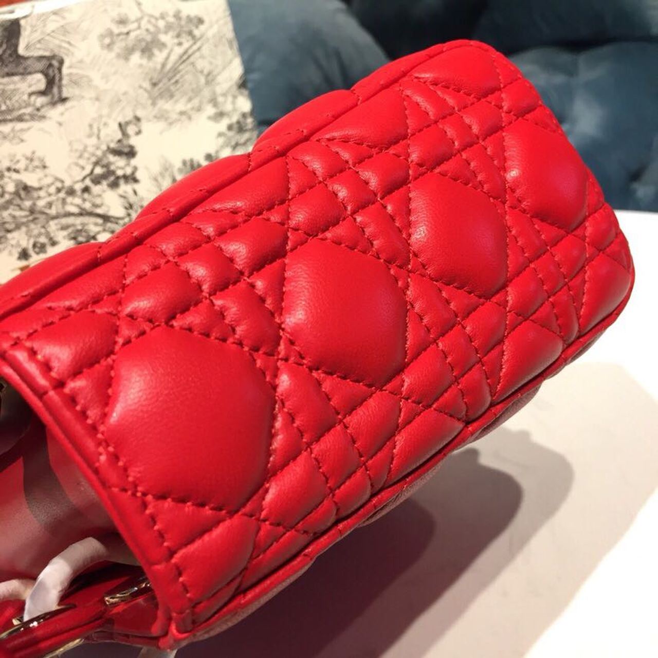 Top Quality Small Lady My ABCBag Dusty Red Cannage For Women 20cm/8in CD
