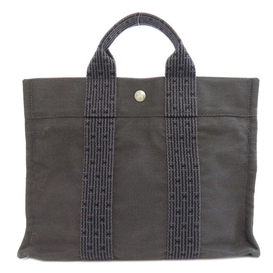 HERMES Tote Bag canvas black Her Line Tote PM Women  d