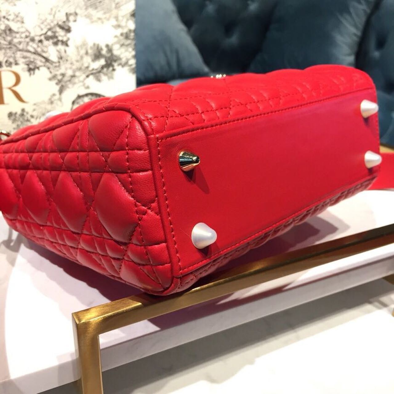 Top Quality Small Lady My ABCBag Dusty Red Cannage For Women 20cm/8in CD