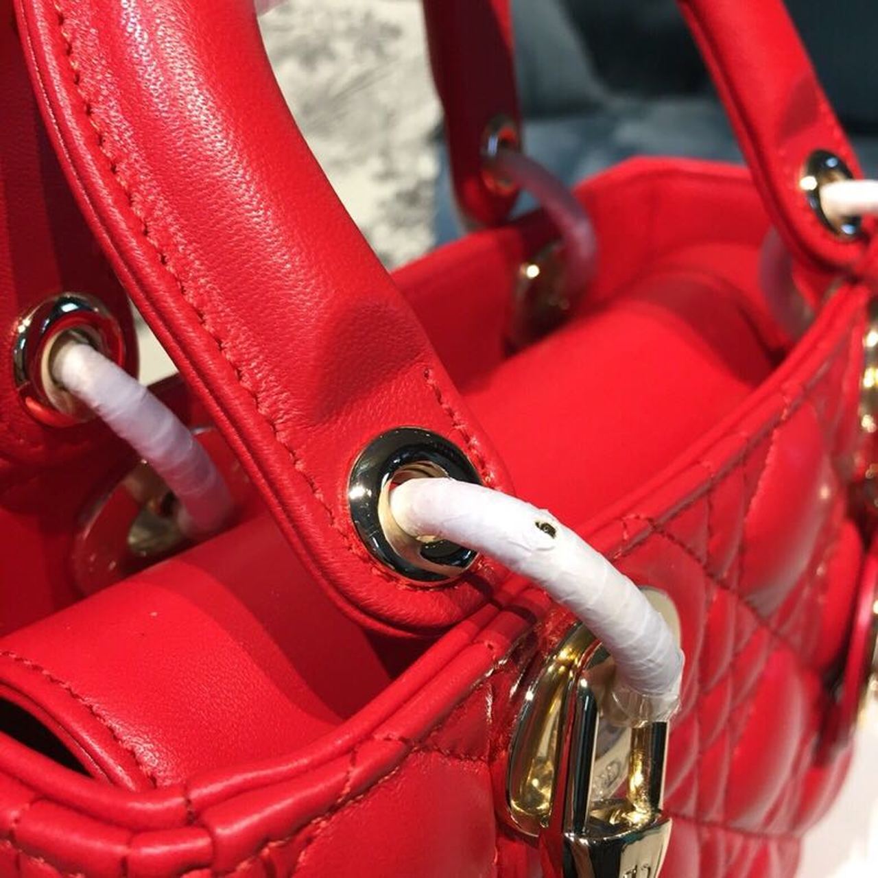 Top Quality Small Lady My ABCBag Dusty Red Cannage For Women 20cm/8in CD