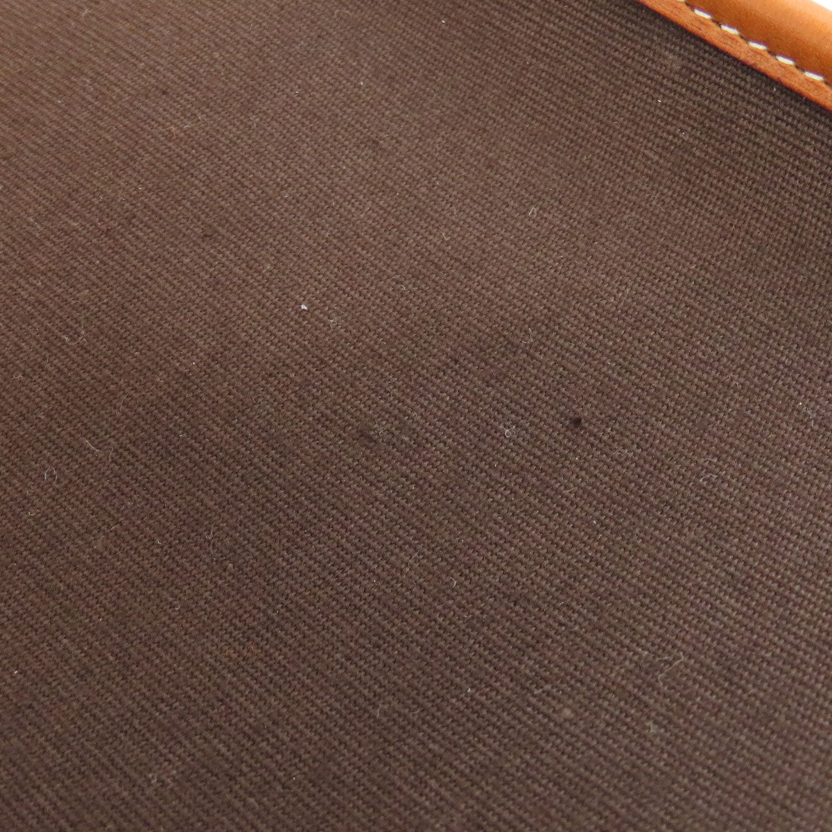 HERMES Shoulder Bag Toile Officier, Calfskin Brown Buenaventura SilverMetal Women  d