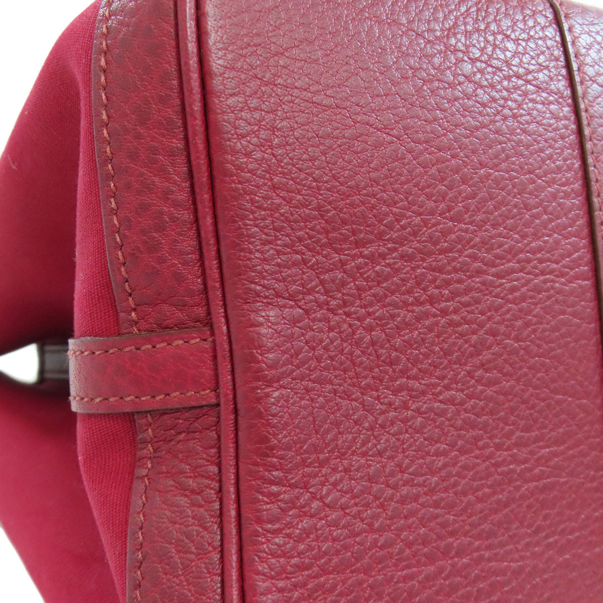 HERMES Tote Bag Towar Officche Red Garden party PM Women  d