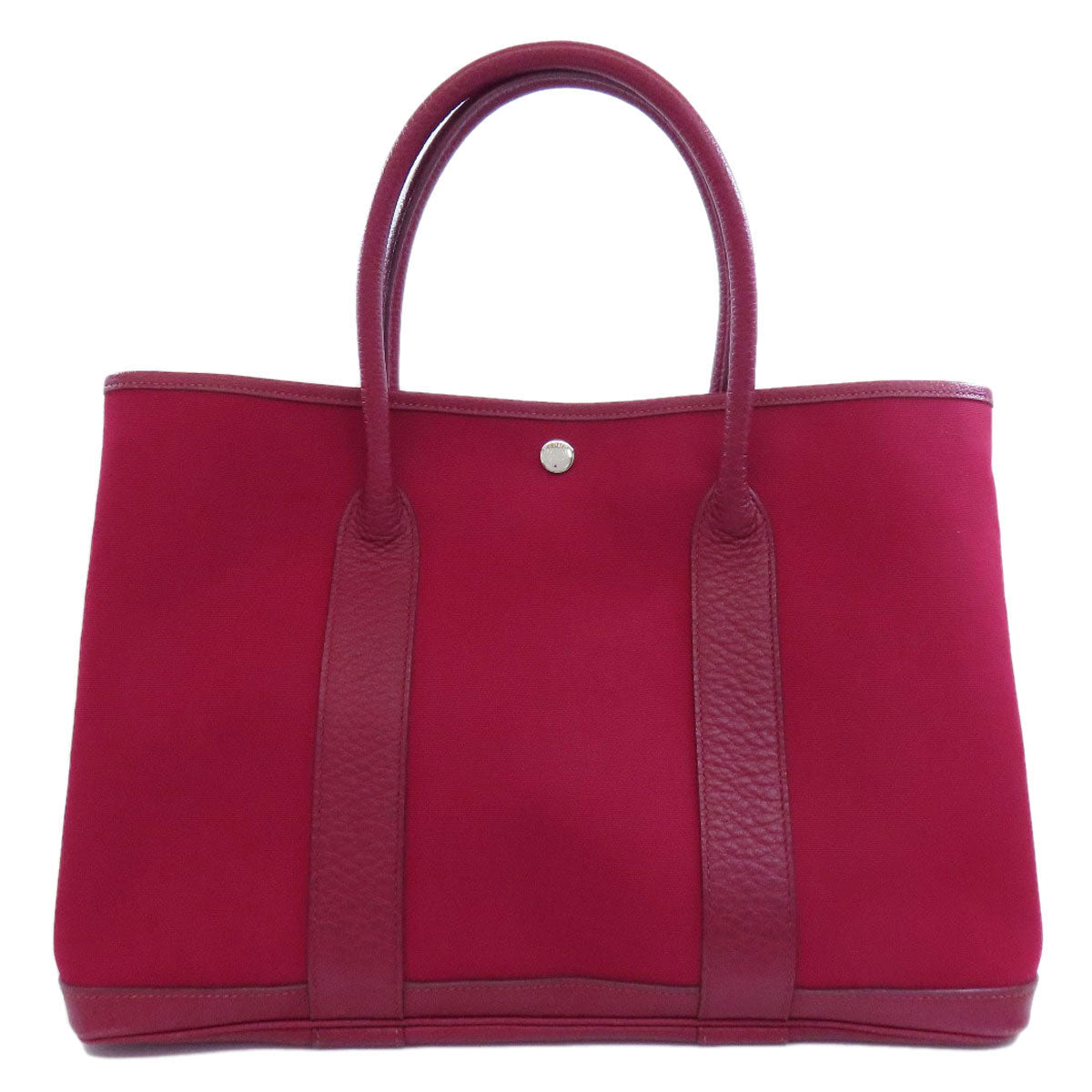 HERMES Tote Bag Towar Officche Red Garden party PM Women  d