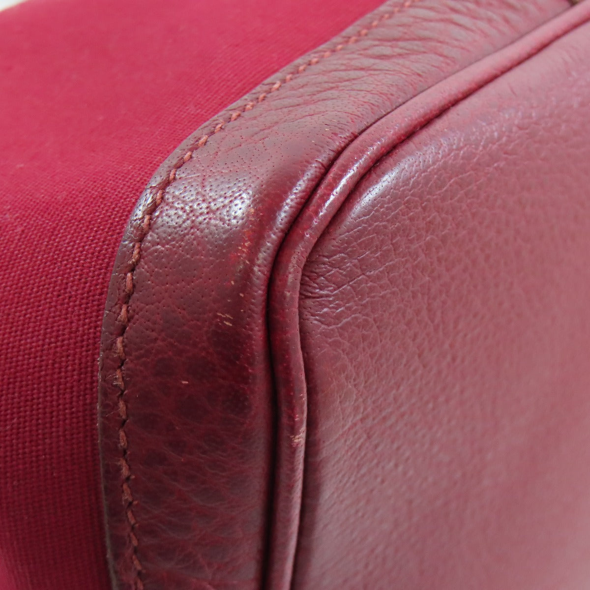 HERMES Tote Bag Towar Officche Red Garden party PM Women  d