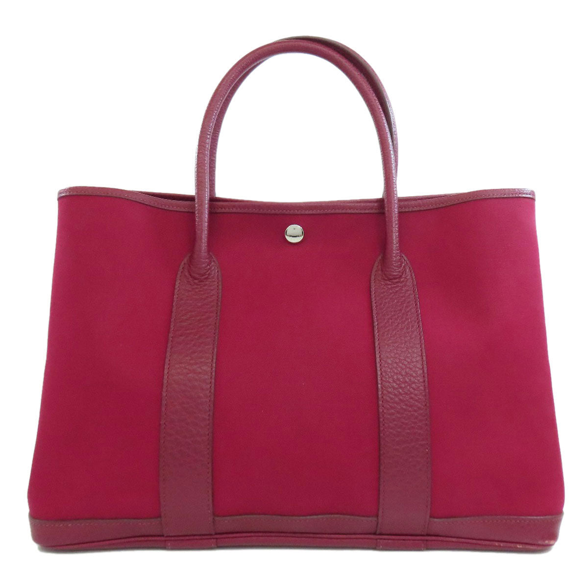 HERMES Tote Bag Towar Officche Red Garden party PM Women  d