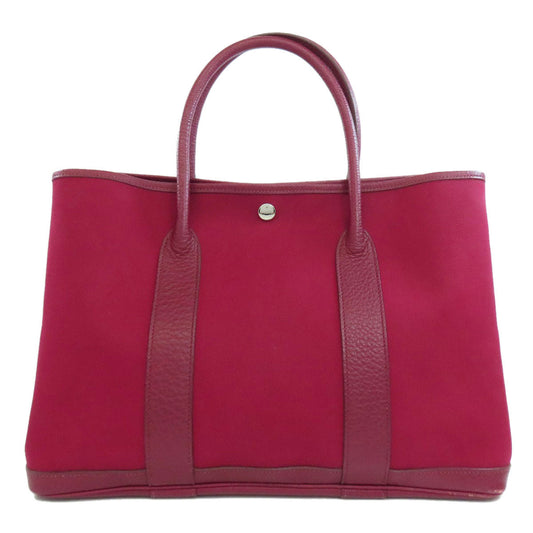 HERMES Tote Bag Towar Officche Red Garden party PM Women  d