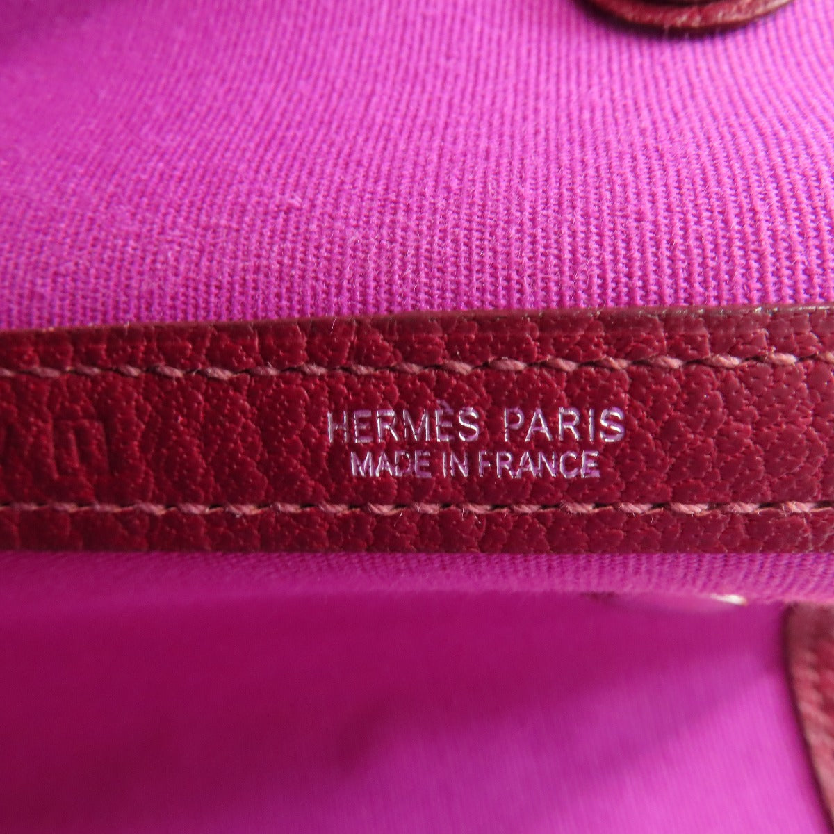 HERMES Tote Bag Towar Officche Red Garden party PM Women  d