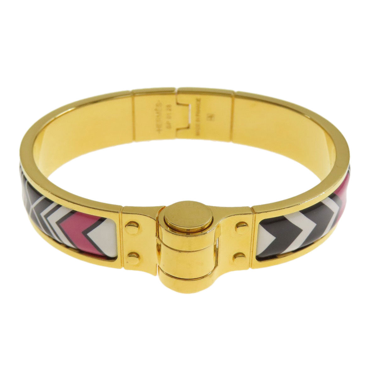 HERMES bracelet Gold Plated gold Charniere Women  d