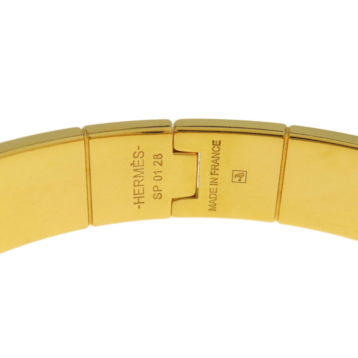 HERMES bracelet Gold Plated gold Charniere Women  d