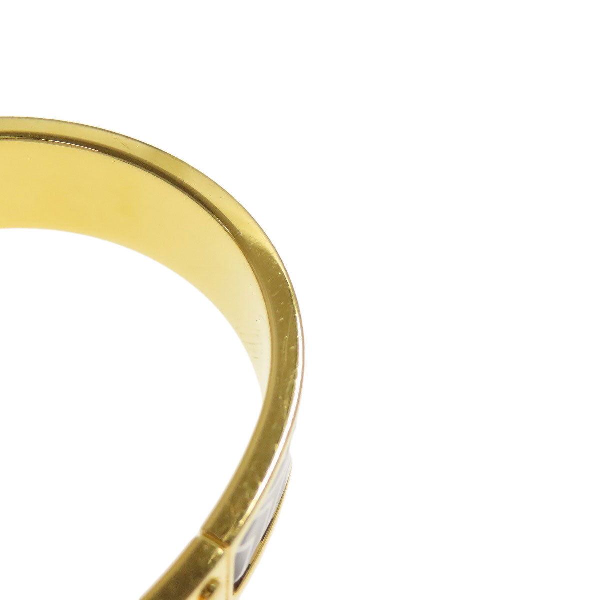 HERMES bracelet Gold Plated gold Charniere Women  d
