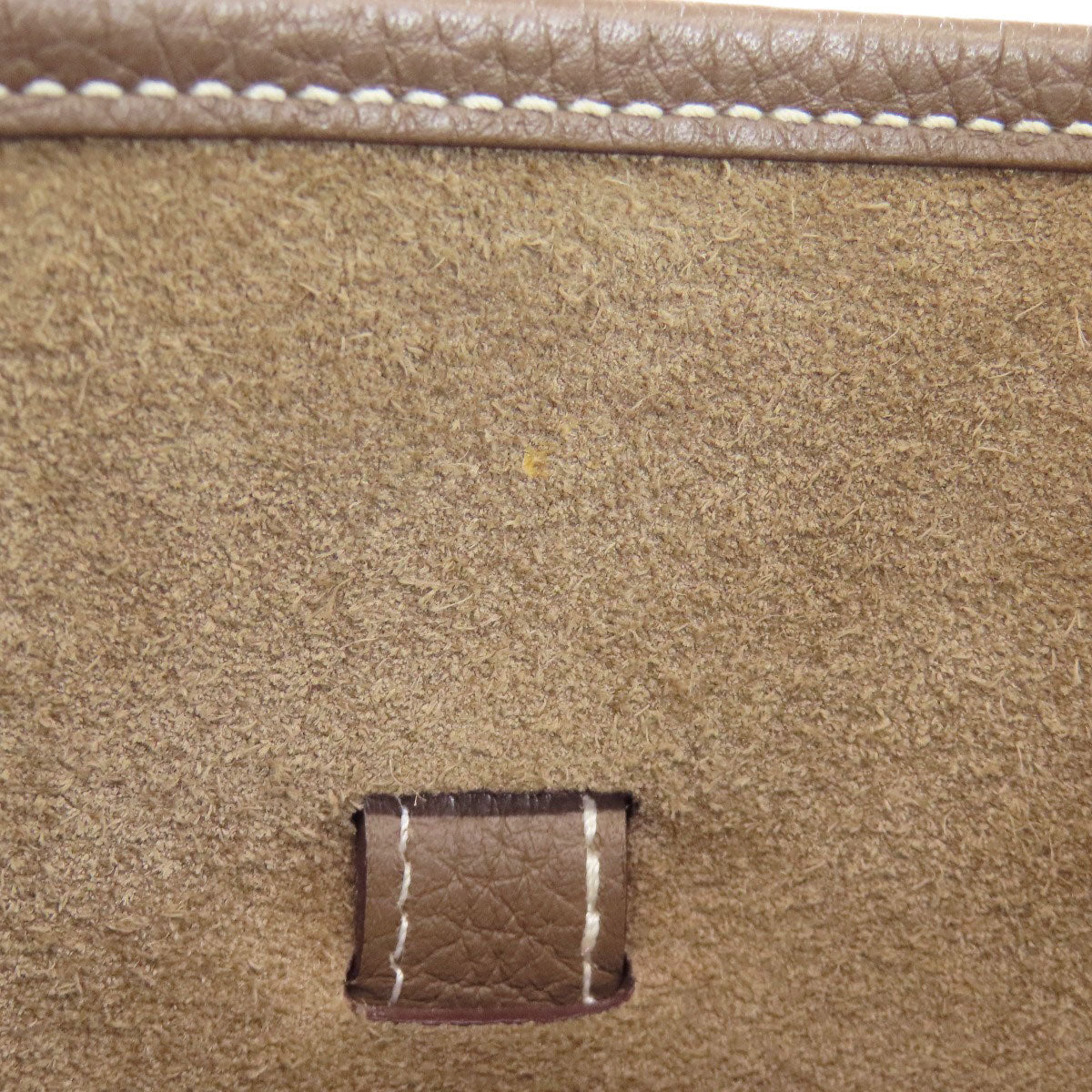 HERMES Shoulder Bag Taurillon Clemence beige Evelyn 3 PM Etoupe Gold Metal Women  d
