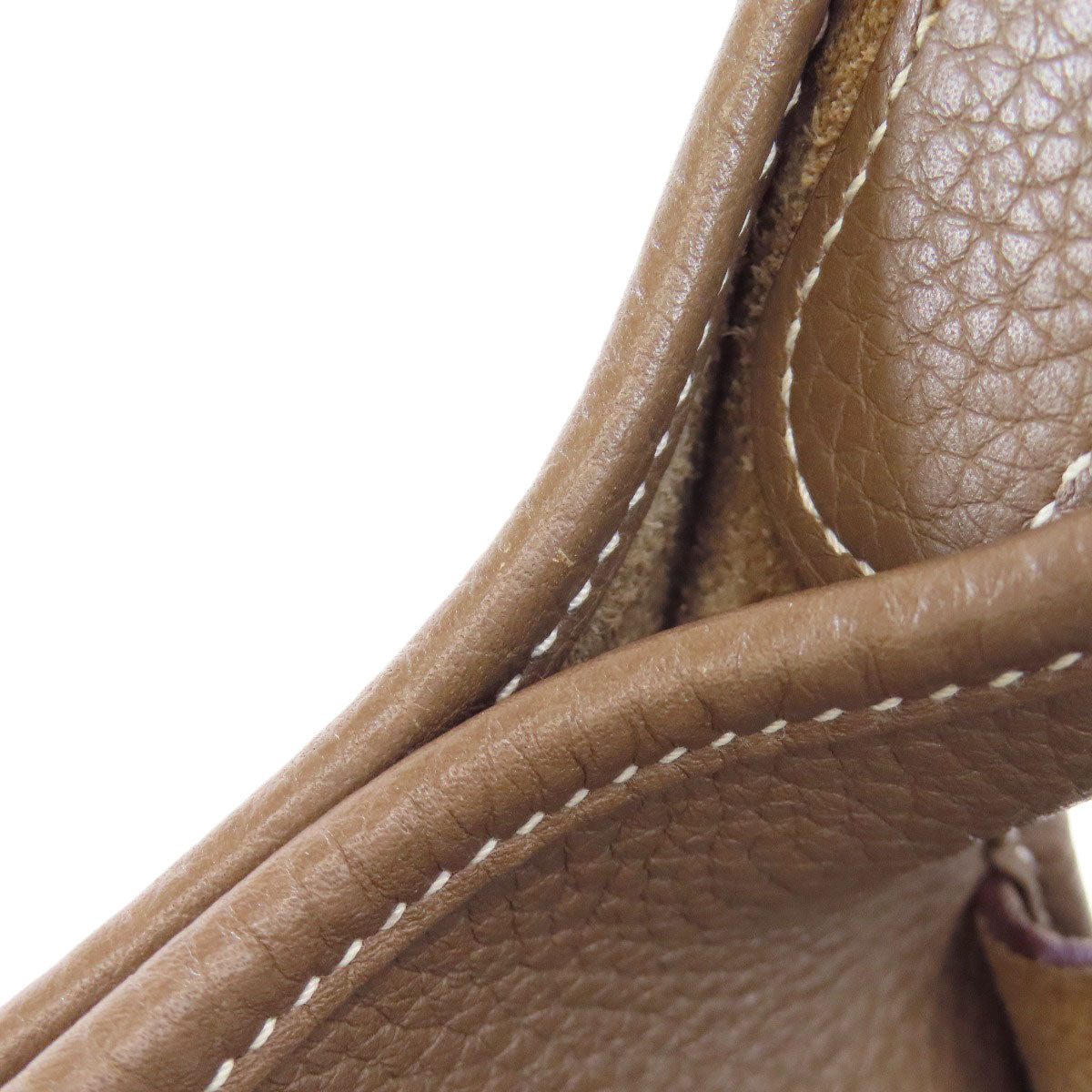 HERMES Shoulder Bag Taurillon Clemence beige Evelyn 3 PM Etoupe Gold Metal Women  d