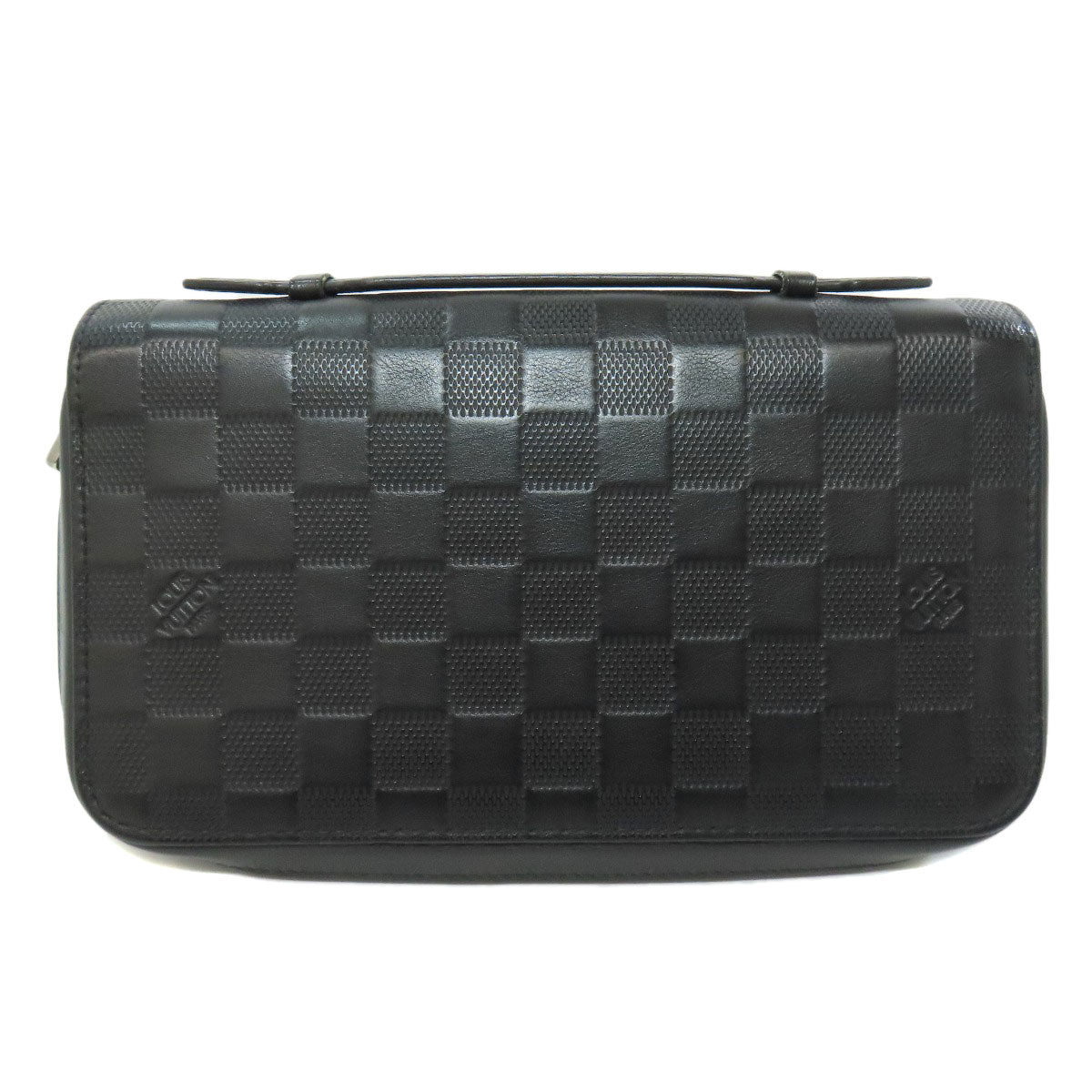 LOUIS VUITTON business bag N61254 Damier Anfini black Zippy XL mens  d