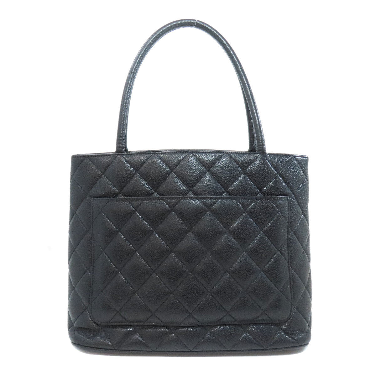 CHANEL Tote Bag Grained Calfskin Skin black   Tote Gold Metal