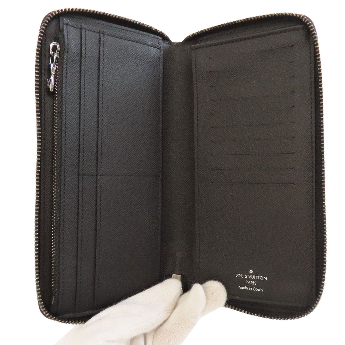 LOUIS VUITTON Long Wallet Purse M62295 Monogram Eclipse black Zippy wallet ã» Vertical