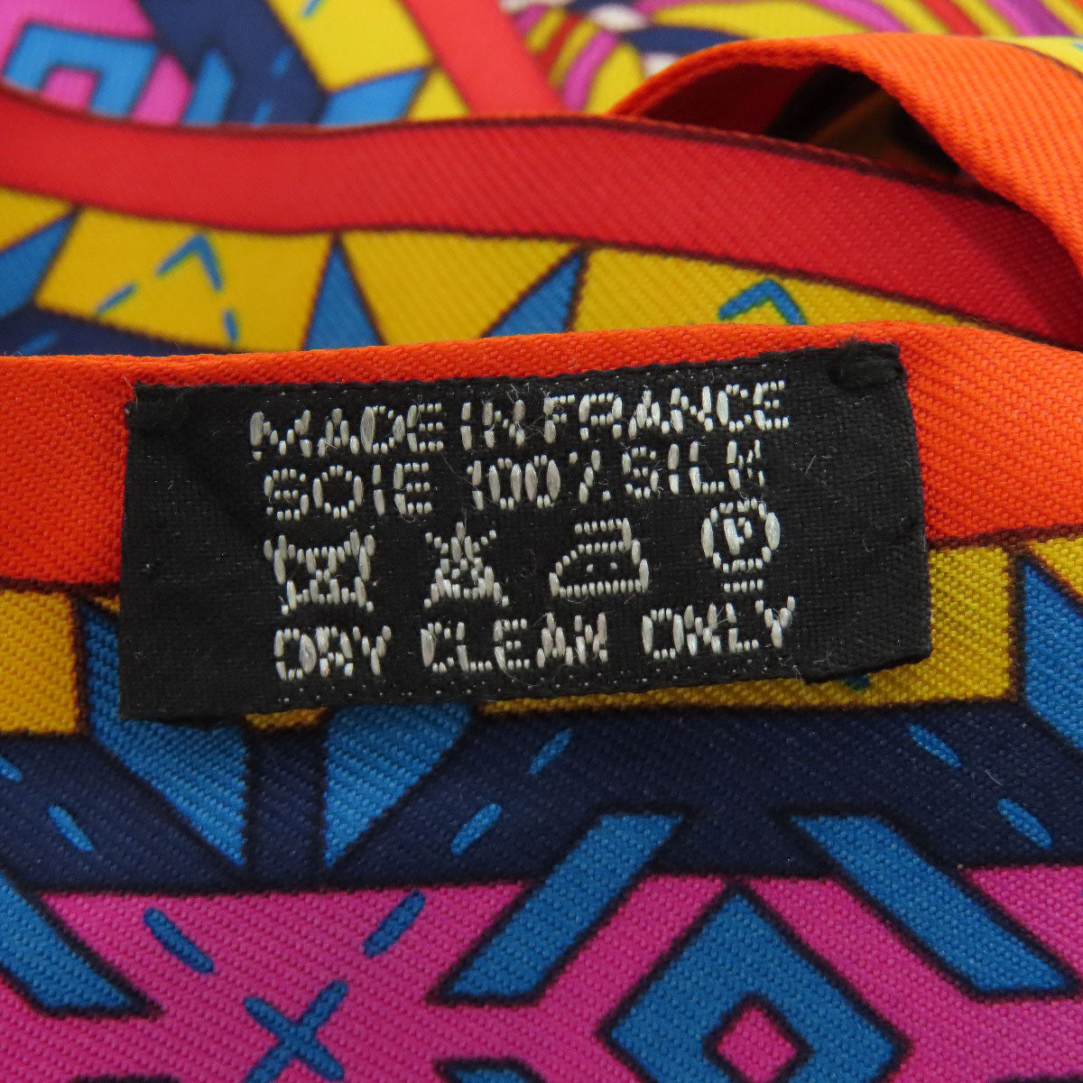 HERMES scarf silk Orange Twilly ballerina Women  d