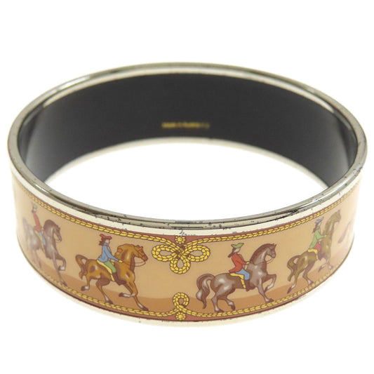 HERMES bracelet metallic Brown Emaille GM Women  d