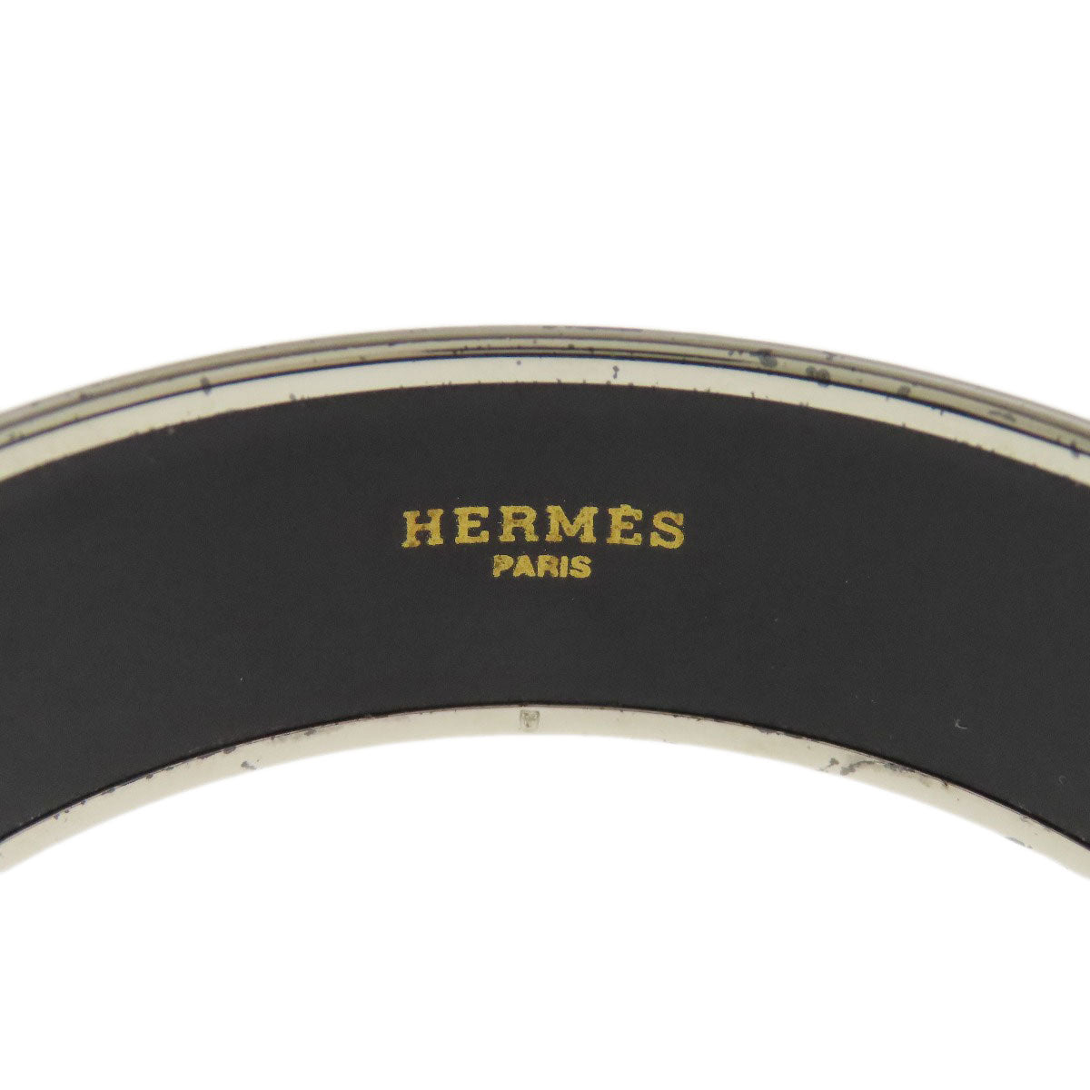 HERMES bracelet metallic Brown Emaille GM Women  d