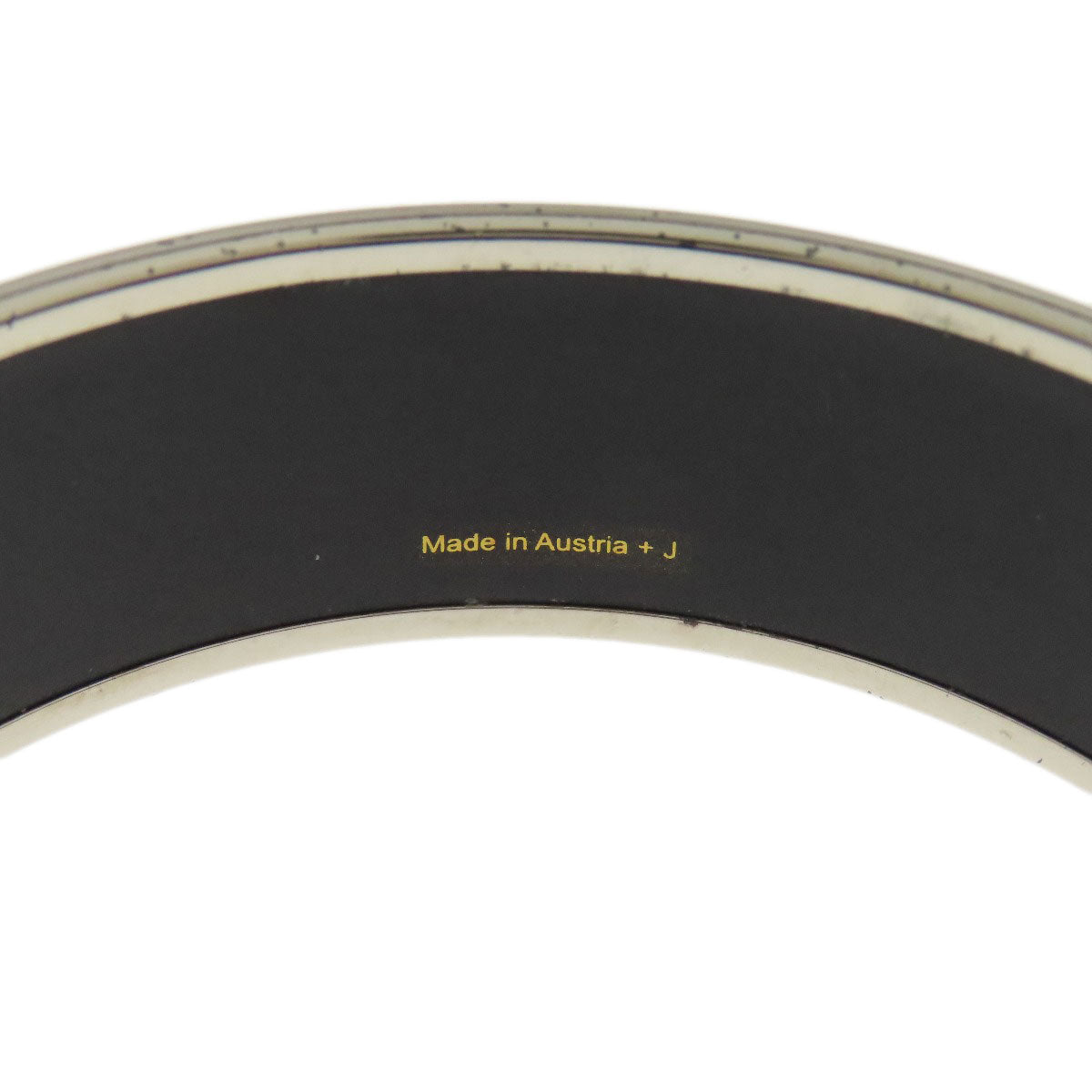 HERMES bracelet metallic Brown Emaille GM Women  d