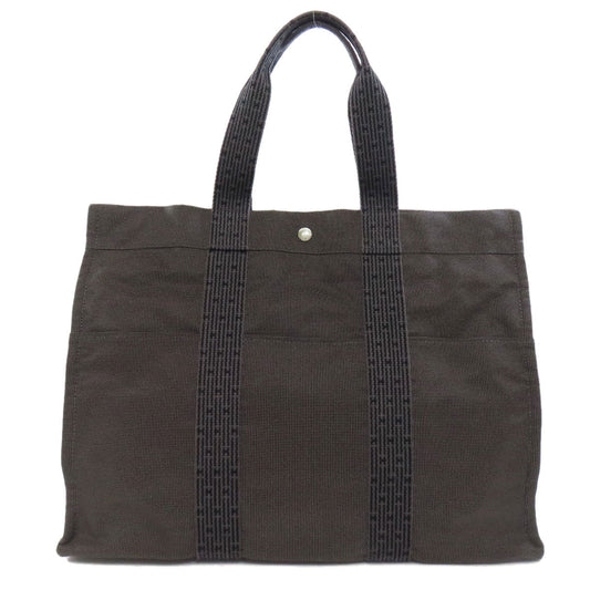 HERMES Tote Bag canvas gray Her LineGM Women  d