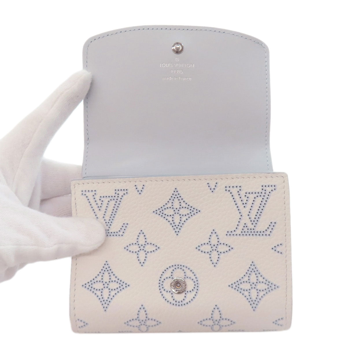 LOUIS VUITTON Bifold Wallet M11802 Mahina leather white Portefeuille Iris Compact Japan Limited Women  d