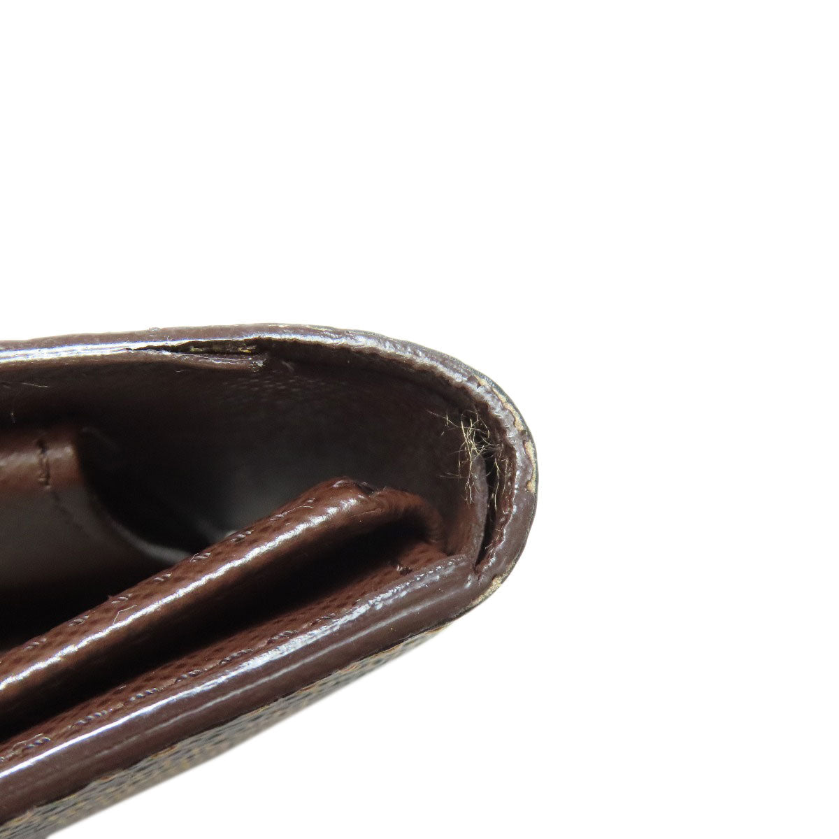 LOUIS VUITTON Bifold Wallet N60011 Damier canvas Brown Portefeuille Florin Women  d
