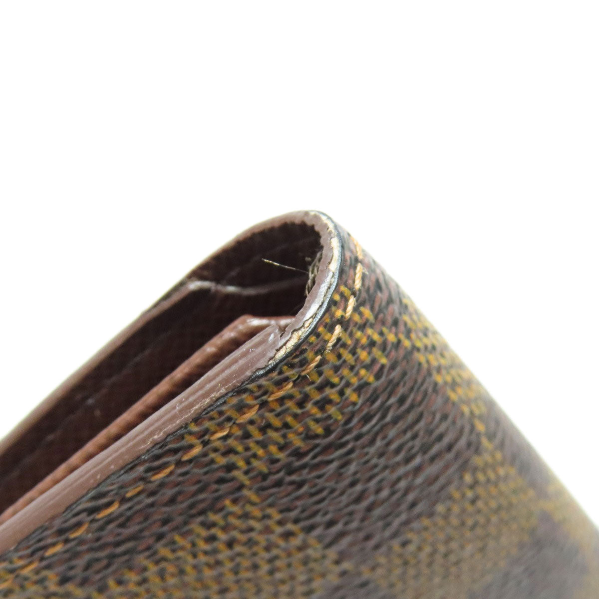 LOUIS VUITTON Bifold Wallet N60011 Damier canvas Brown Portefeuille Florin Women  d