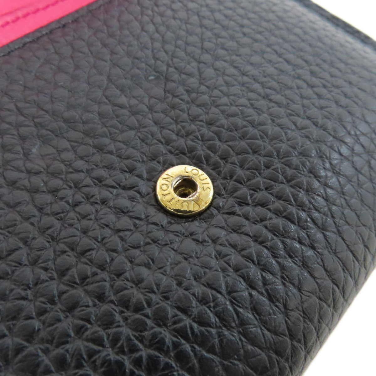 LOUIS VUITTON Bifold Wallet M62157 Taurillon Clemence black Portefeuille Compact Women  d