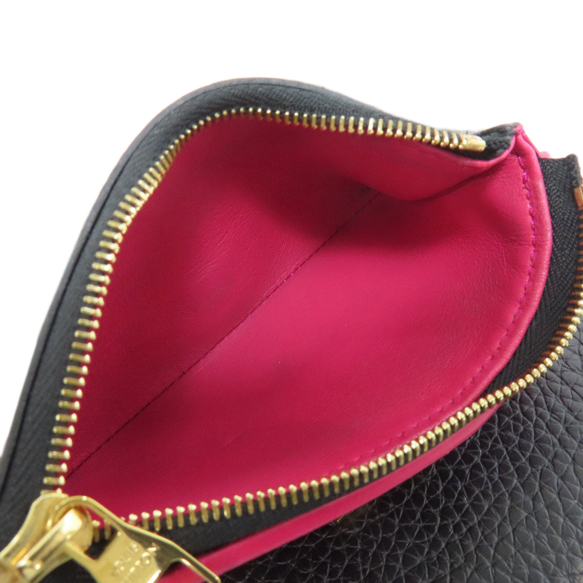 LOUIS VUITTON Bifold Wallet M62157 Taurillon Clemence black Portefeuille Compact Women  d