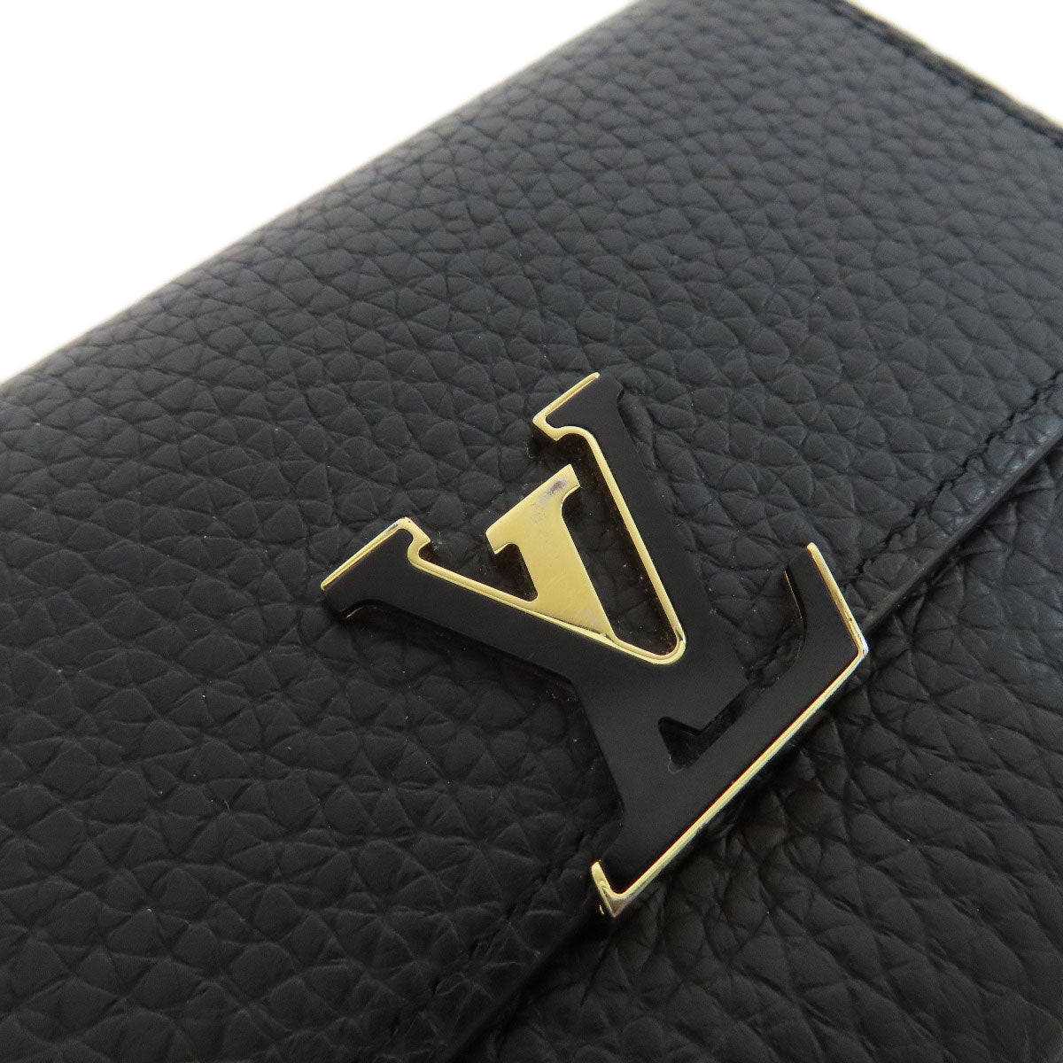 LOUIS VUITTON Bifold Wallet M62157 Taurillon Clemence black Portefeuille Compact Women  d