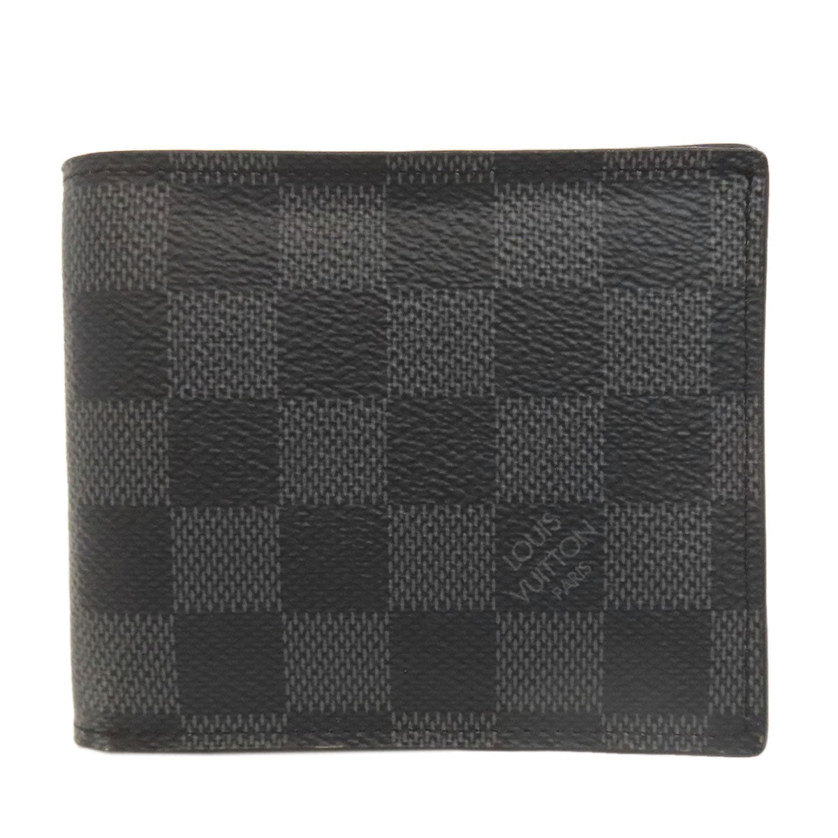 LOUIS VUITTON Bifold Wallet N60053 Damier canvas gray Portefeuille Amerigo NM mens  d