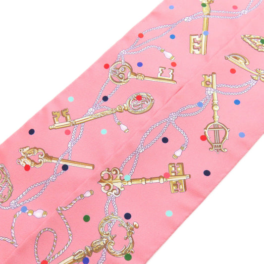 HERMES scarf silk pink Twilly Women  d