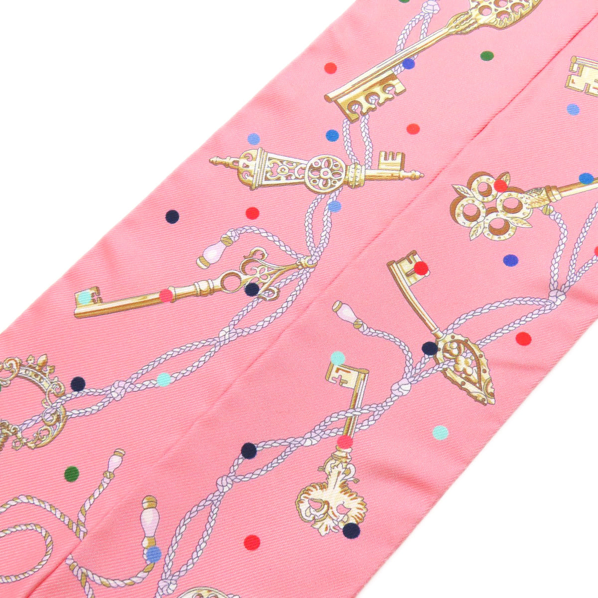 HERMES scarf silk pink Twilly Women  d