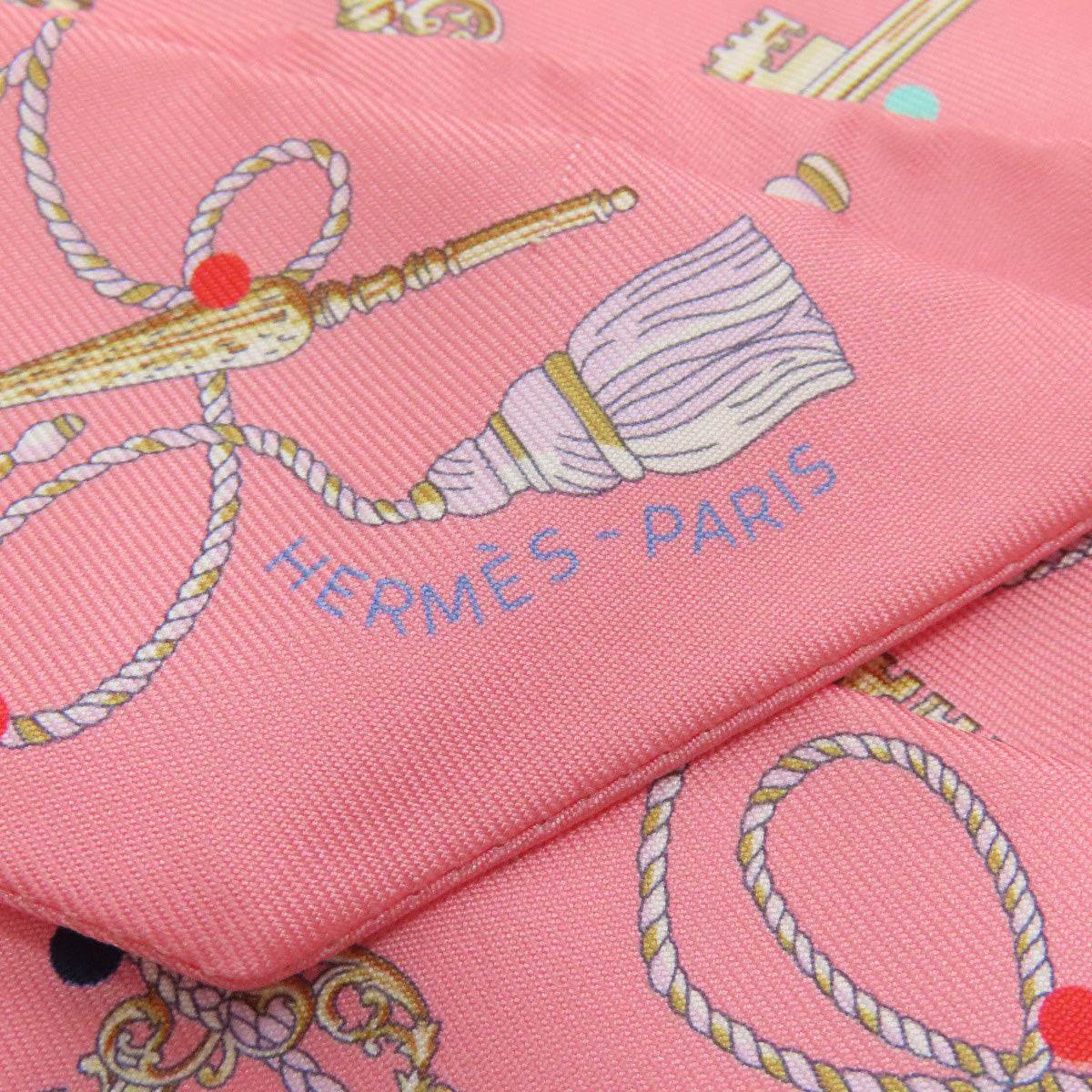 HERMES scarf silk pink Twilly Women  d