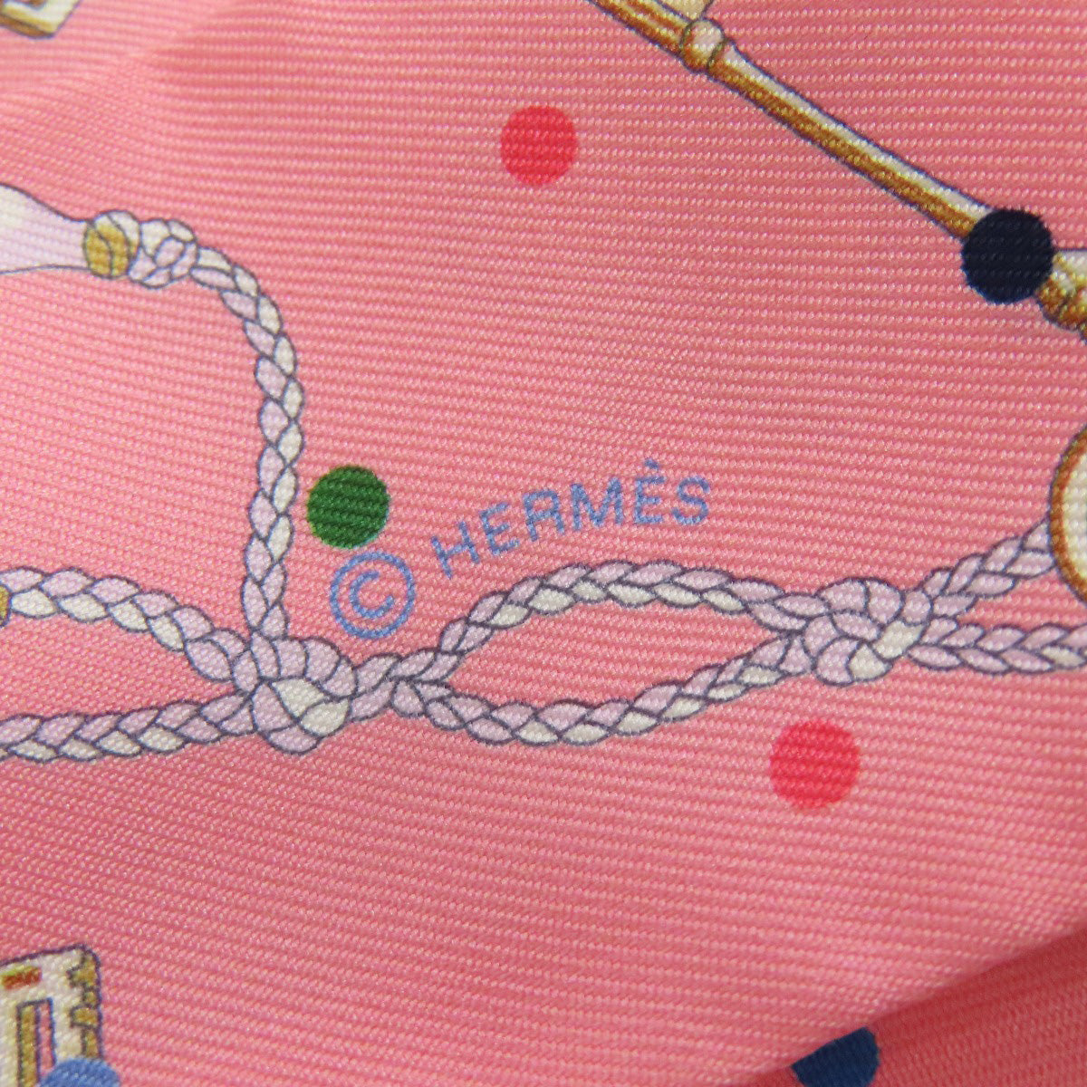 HERMES scarf silk pink Twilly Women  d