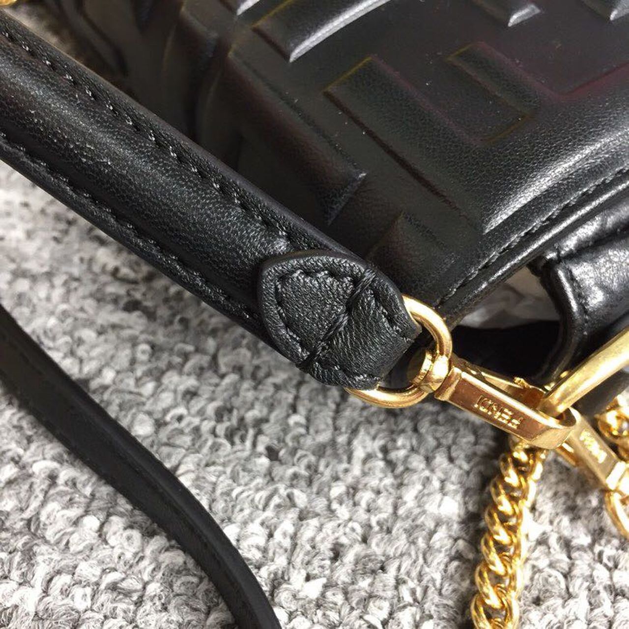 Top QualityTop Quality Baguette Nappa Black For Women, Women’s Handbags, Shoulder And Crossbody Bags 7in/19cm FF 8BS017A72VF15ZW