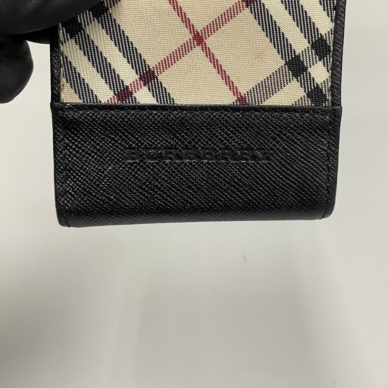 Burberry Leather Nova Check Coin Case