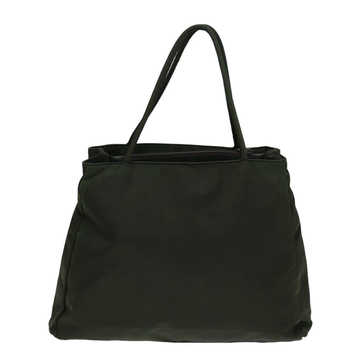 PRADA Tote Bag Nylon Khaki Auth 75448