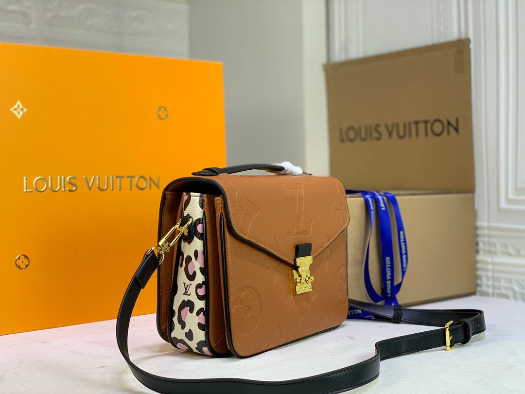 Top Quality Pochette Metis Monogram Empreinte Caramel For Women,  Shoulder And Crossbody Bags 9.8in/25cm Top Quality