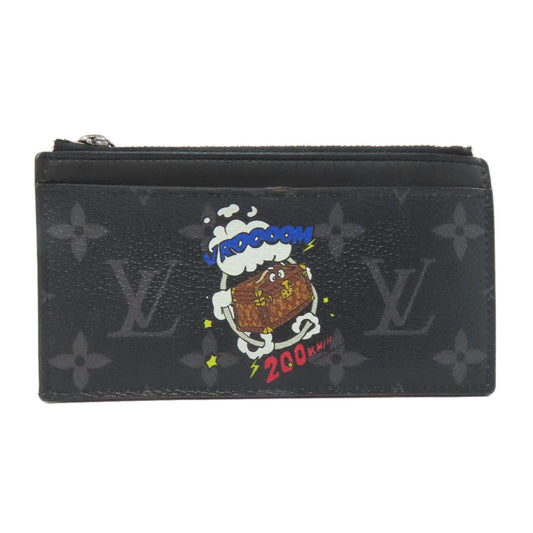 LOUIS VUITTON Coin case M80994 Monogram Eclipse black Zippy Dragonne Trunk Print Women