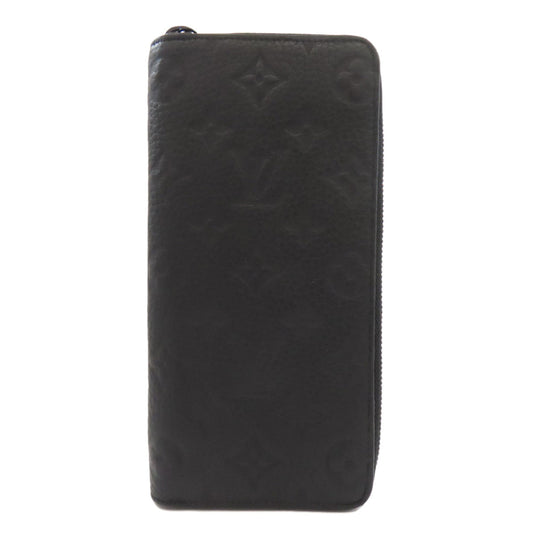 LOUIS VUITTON Long Wallet Purse M69047 Ann Platt black Zippy wallet Vertical Women
