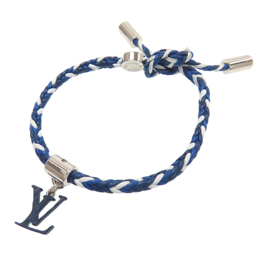 LOUIS VUITTON bracelet M6792 Metal, Leather blue Bracelet Friendship Charm Women