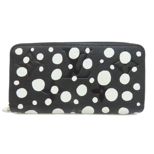 LOUIS VUITTON Long Wallet Purse M81906 Ann Platt black Zippy Wallet LVxYK Women