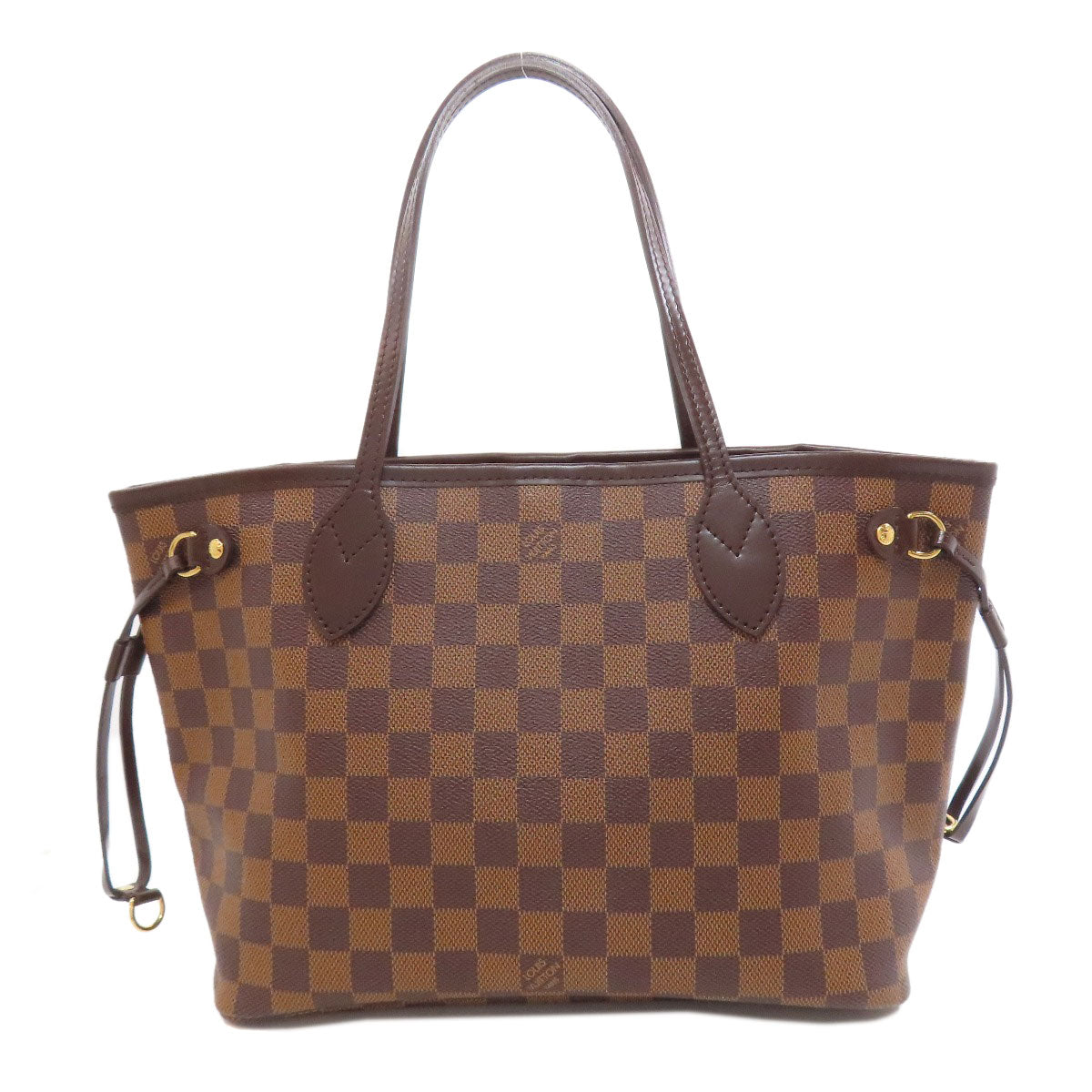 LOUIS VUITTON Handbag N51109 Damier canvas Brown Never full PM Women