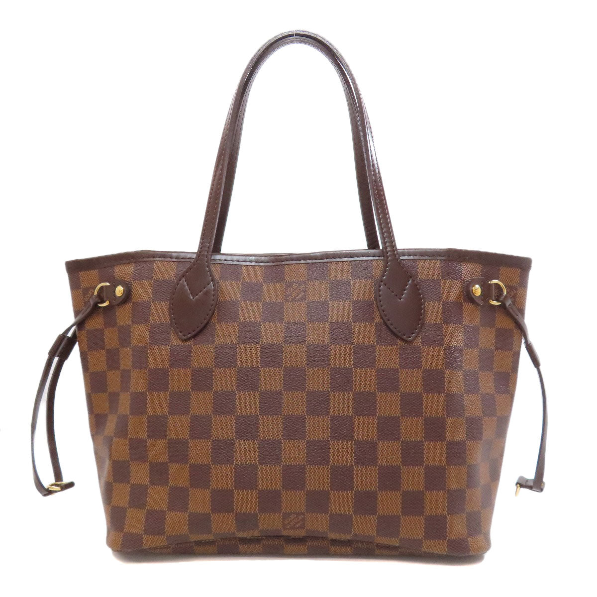 LOUIS VUITTON Handbag N51109 Damier canvas Brown Never full PM Women