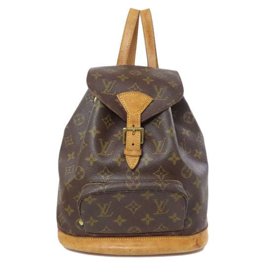 LOUIS VUITTON Backpack M51136 Monogram canvas Brown MontsourisMM Women