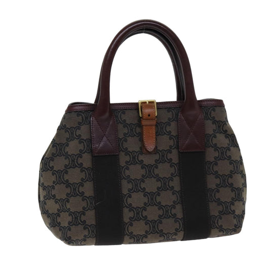 Luxury CELINE Triomphe Canvas Hand Bag Brown  75616